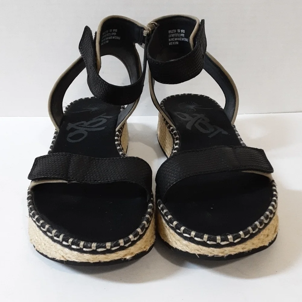 OTBT Reflector espadrilles Women's Black vacations beach casual office Y2K 11M